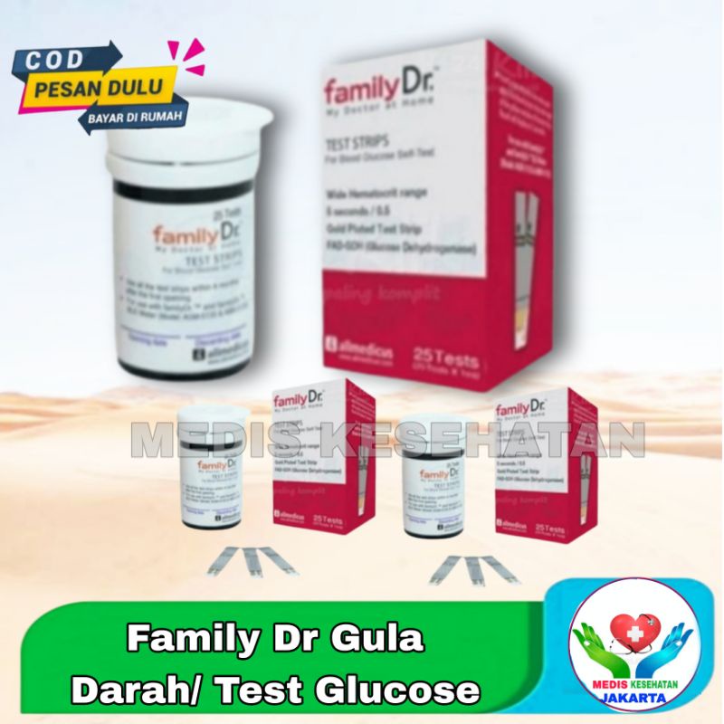 Alat Family Dr GLUCOSE/alat Family dr gula darah / Strip Family Dr test gula darah/ alat Family Dr t