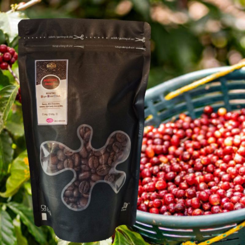 

[COD] Premium Roastbean Robusta Arabika Kopi Dampit Malang Biji Kopi Robusta Arabika Grade 1 Termurah 150 gr