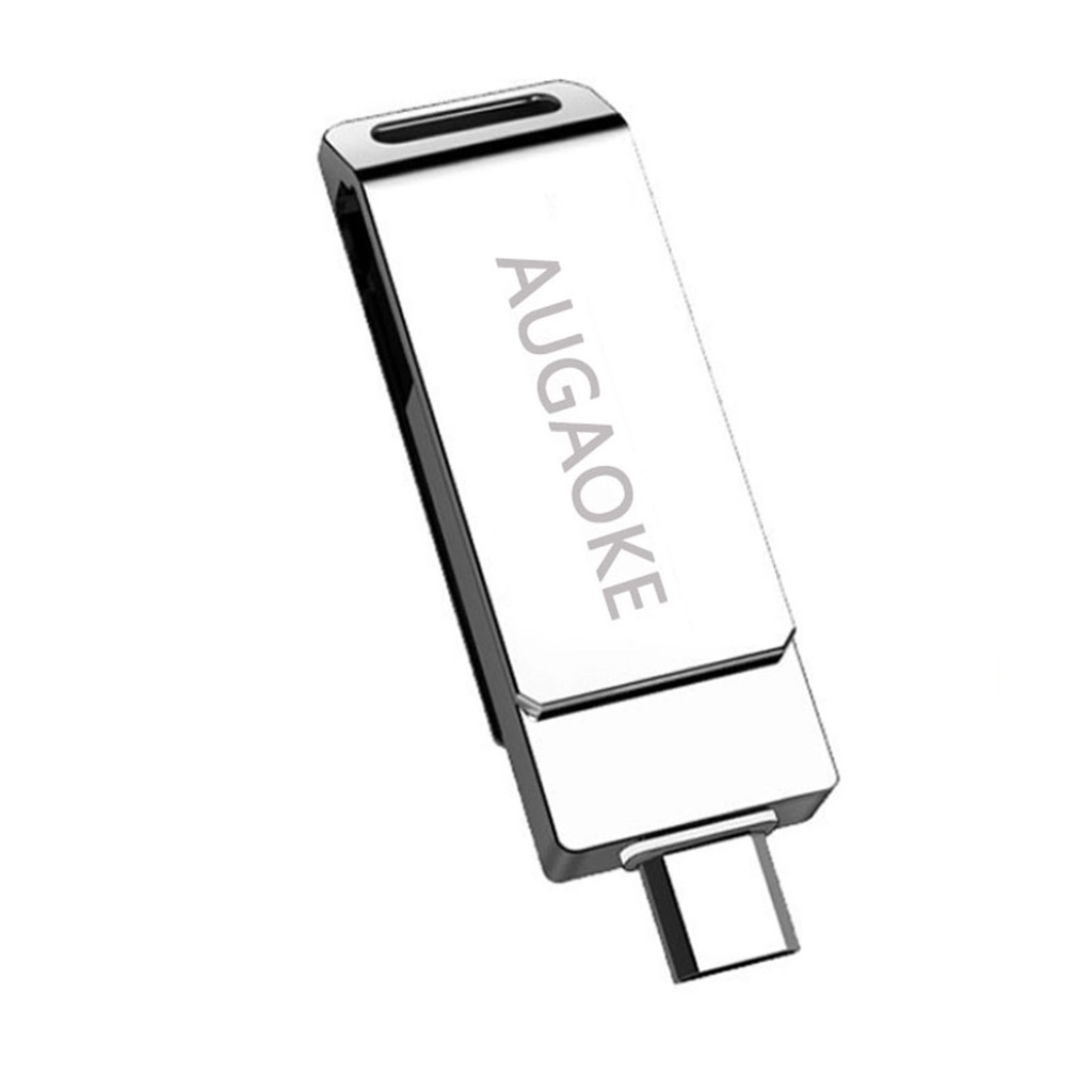 (Huluboy) Augaoke 256 / 512GB / 1TB / 2TB Flashdisk USB 3.0 High Speed Anti Air Bahan Metal Untuk Komputer