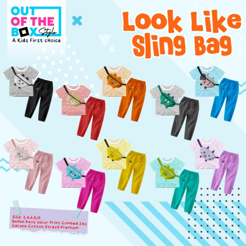 SETELAN LOOK LIKE SLING BAG BY OUT OF THE BOX STYLE