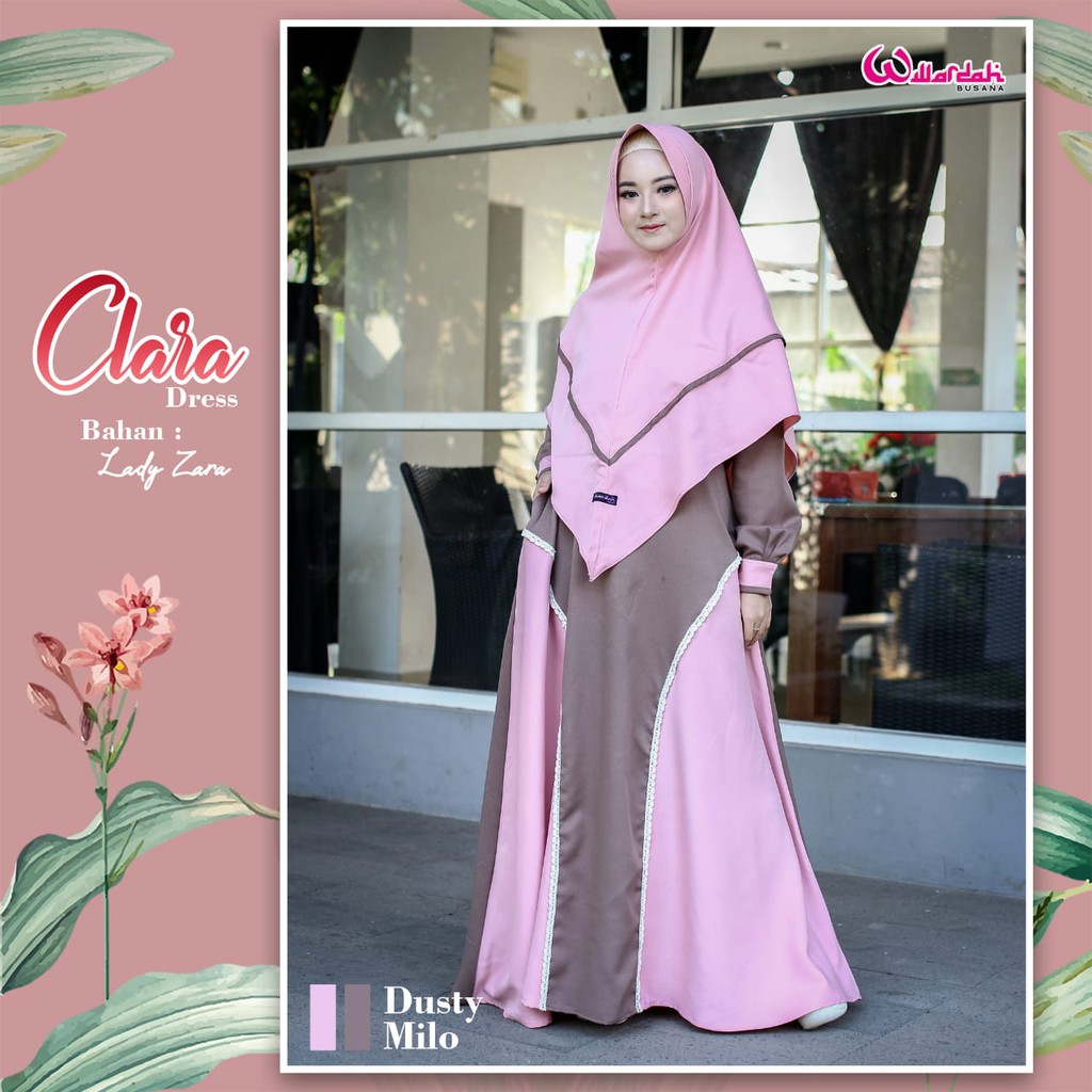 Clara Dress gamis bahan Lady Zara Size M