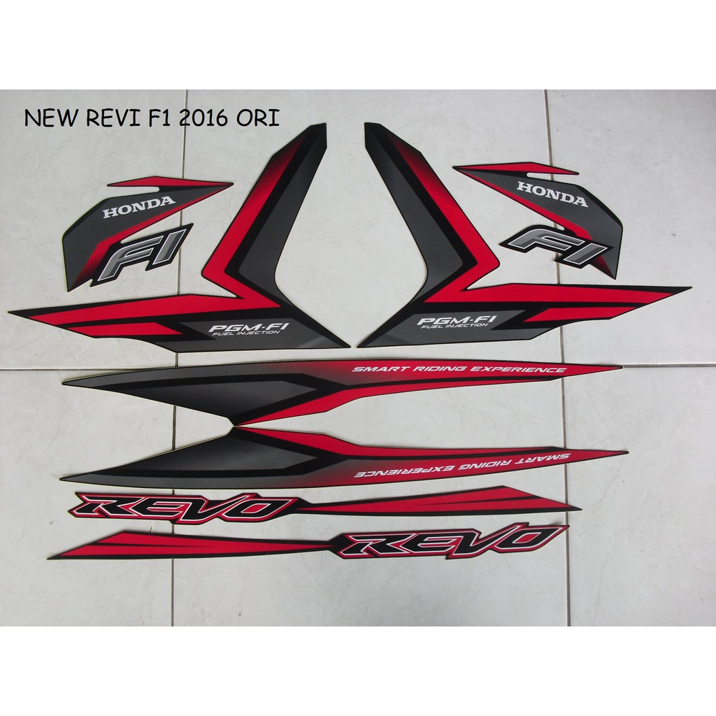 Striping Motor Honda Revo PGM F1 2016 Original Shopee Striping Motor Honda Revo PGM F1 2016 Original Shopee