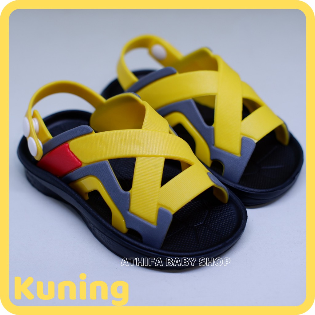 Sandal Bayi Anak Balita Laki Laki Perempuan Sendal Gunung Karakter Ironman Umur Usia 1 2 3 4 5 Tahun