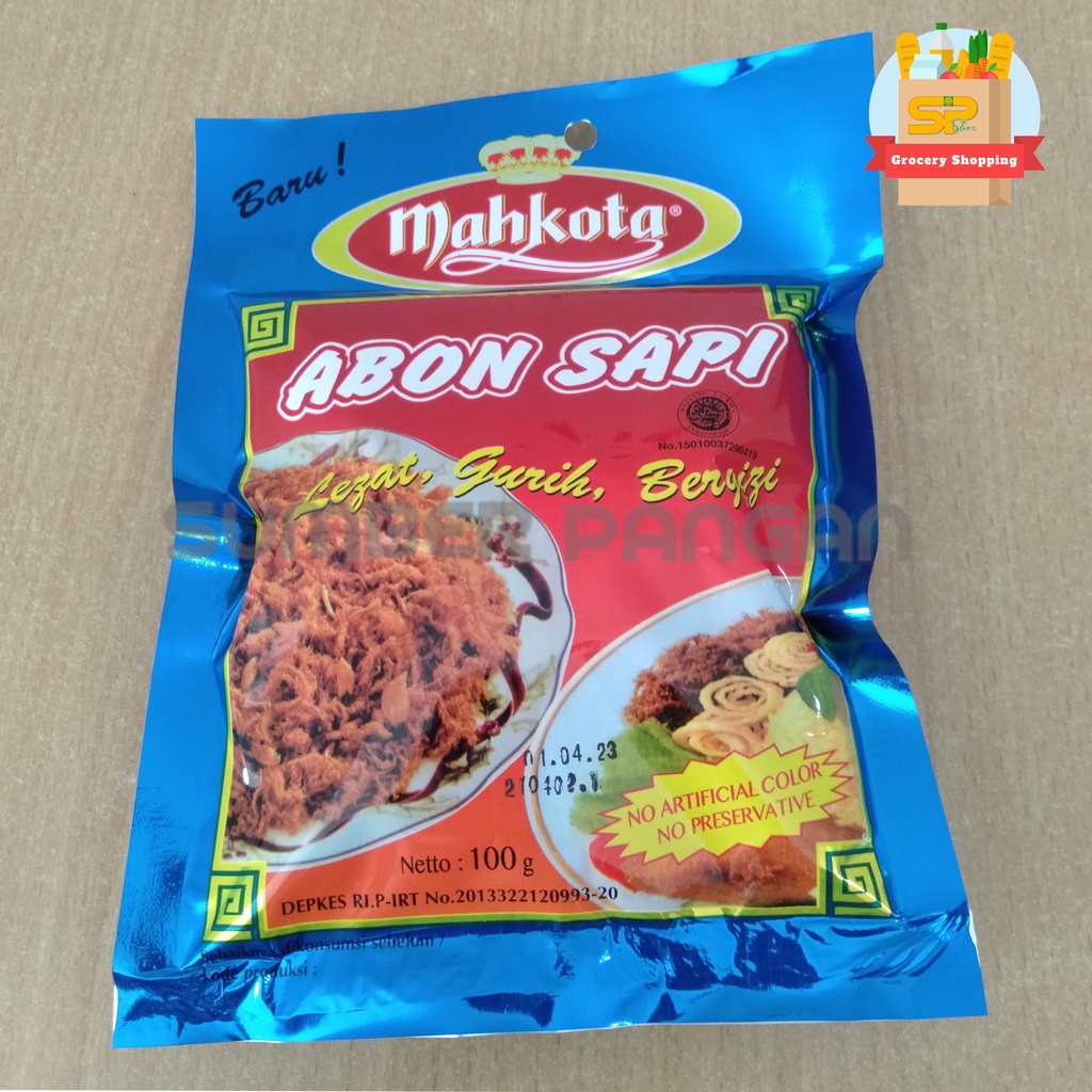 

ABON MAHKOTA / Abon Sapi Spesial 100gr/ Abon sapi 100 gram