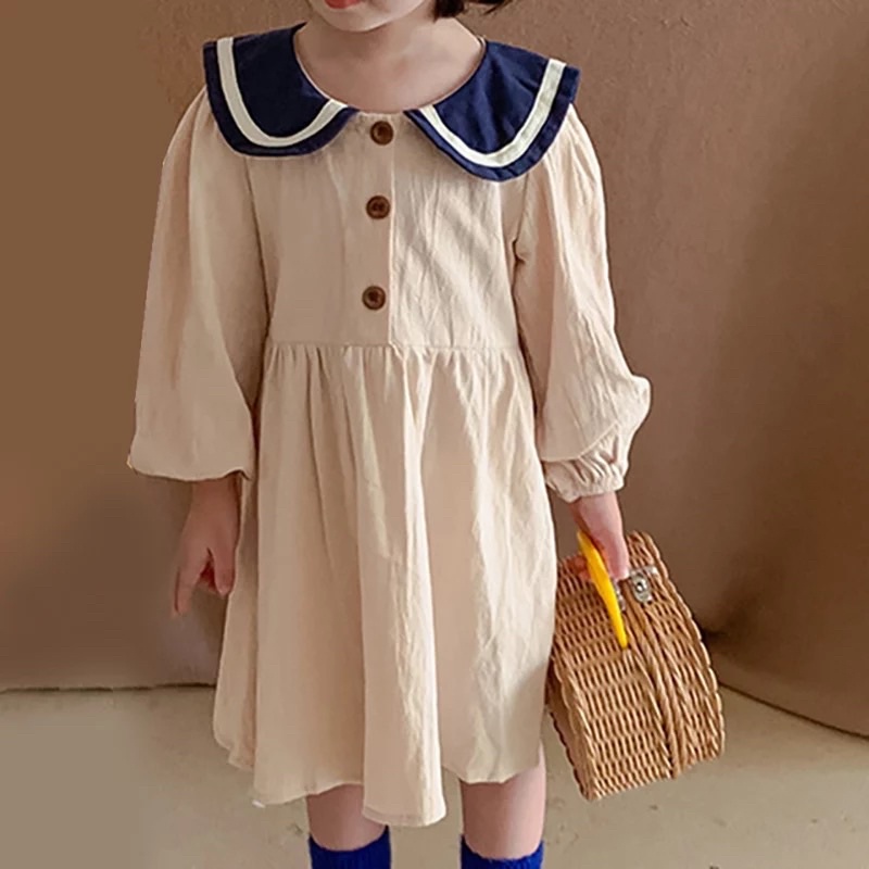 Miiko Dress Safari Linen Dress Dress Katun anak import zoo outfit kids safari dress dress safari ana