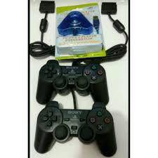 Paket Promo 2 Stick Ps2 dan Konverter double PC PS3 - Paket 2pcs stick ps2 + converter double 1pcs