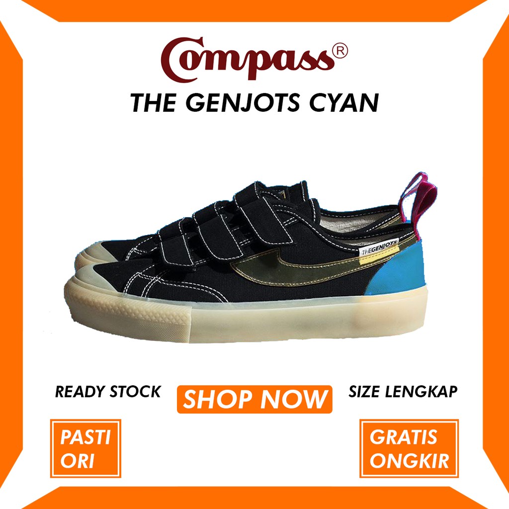 SEPATU COMPASS X THE GENJOTS CYAN ORIGINAL