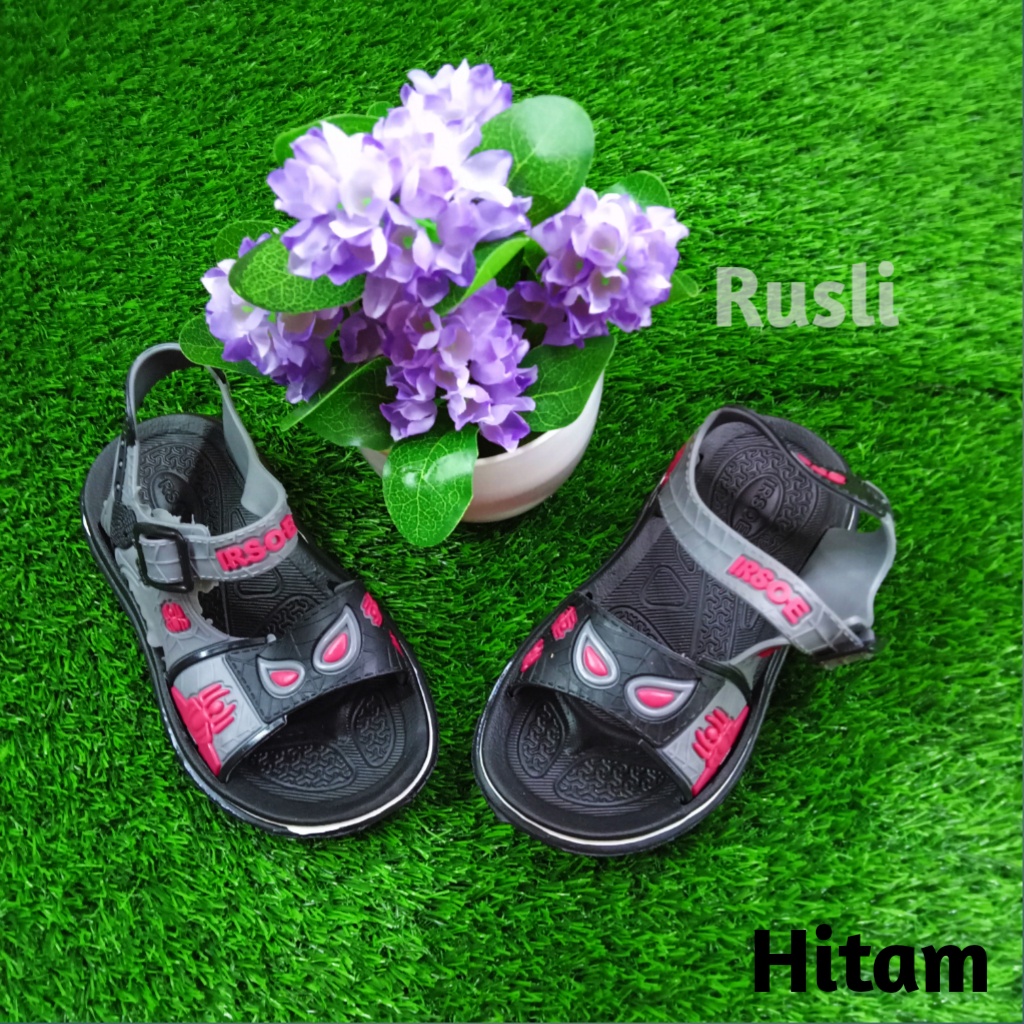 (COD) Sandal Gunung Baim Anak Remaja Motif Spider Irsoe A57