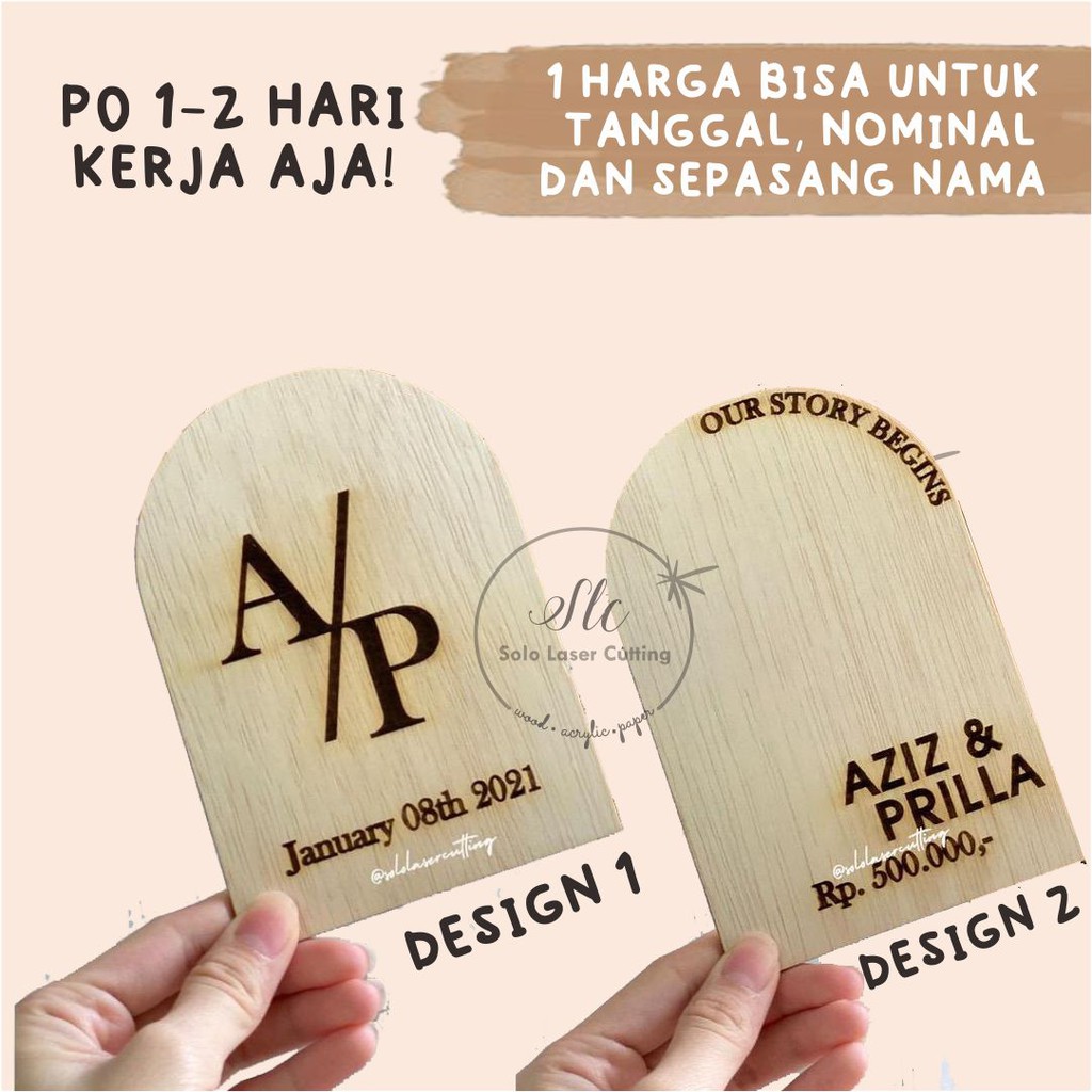 Chiboard ukir nama bentuk kubah | pintu gua isian mahar pernihahan | nama tanggal nominal kubah triplek chipboard dekorasi mahar set isi pigura mahar rustic aesthetic estetik papan nama tanggal nominal mahar pernikahan craft bahan kerajinan