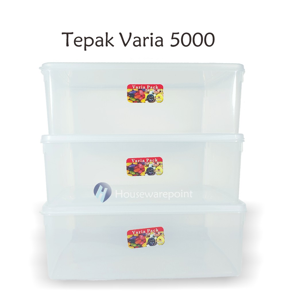 6 pcs Kotak Serbaguna/ Tepak Serbaguna/ Tepak Bening/ Tepak Souvenir/ Kotak Plastik Bening (TEPAK VA