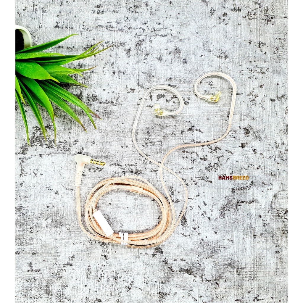 Kabel KZ OFC 5N Oxygen Free Copper Flat Upgrade Cable Earphone Headset 2Pin 0.75mm Type C for EDX Pro ZSN Pro X DQ6 ZEX ZAX CCA CSN C10 Pro CA5 A10-1