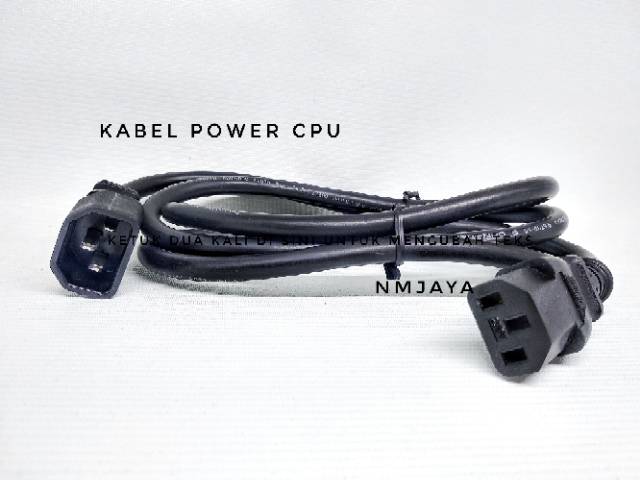 Kabel Power CPU Monitor 1.5Meter SNI inti 3x1.5mm murni C13 C14