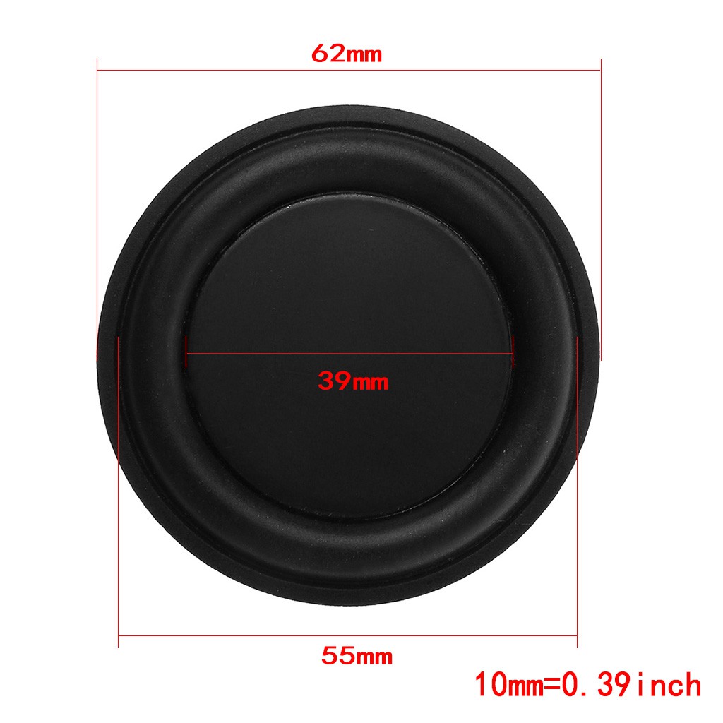 62mm Passive Radiator Subwoofer Speaker Vibration Membrane Bass Rubber Woofers