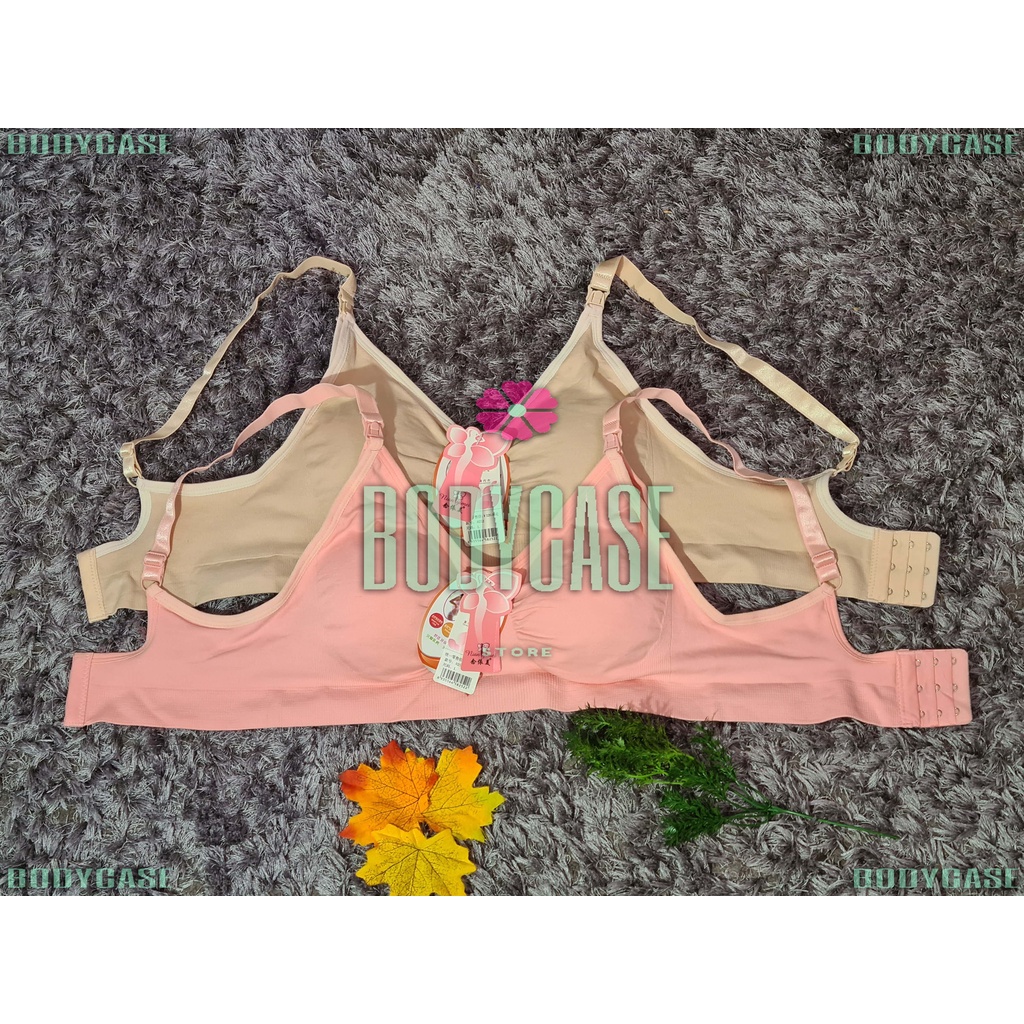 Bra menyusui polos bahan rajut-2
