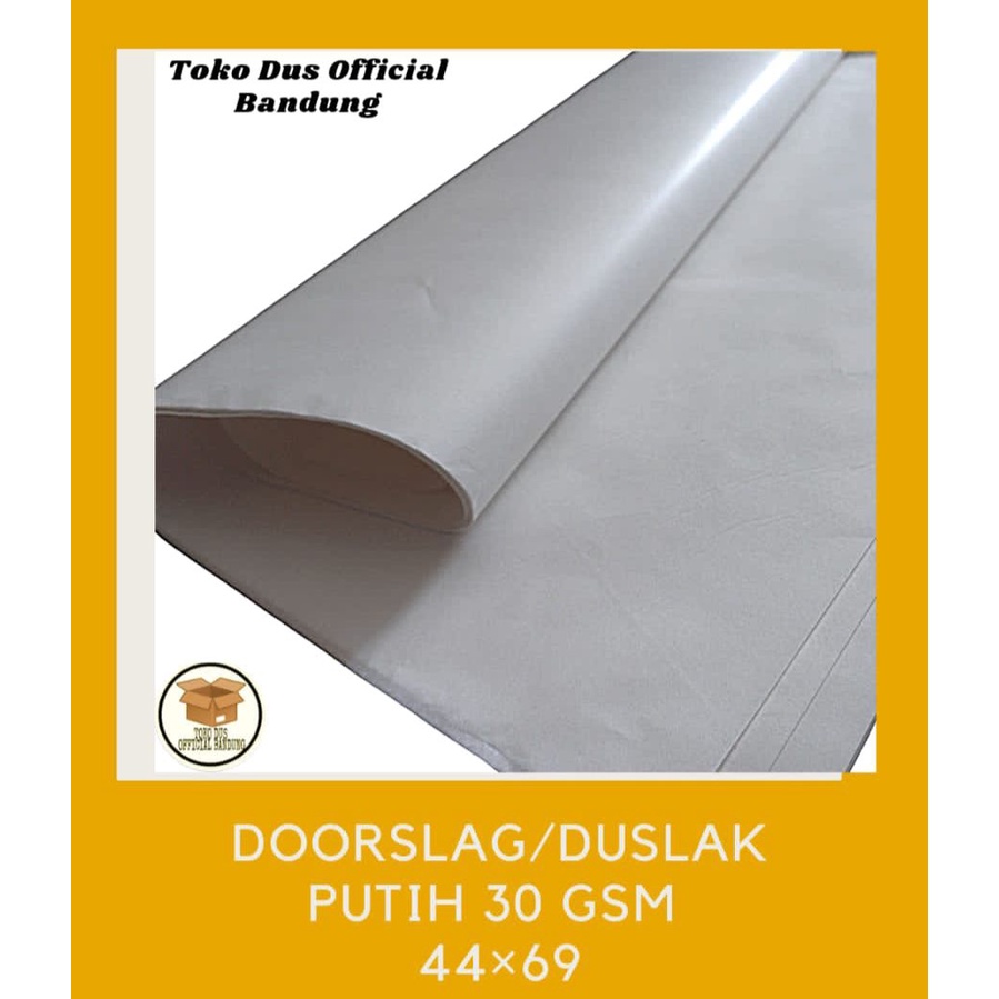 Kertas Duslak/Doorslag Polos Putih 30 GSM UK.44x69