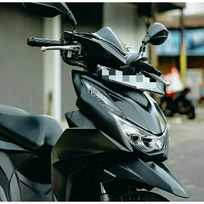 VISOR BEAT FI BEAT /BEAT DELUXE 2016- 2020 SMOKE BENING HITAM