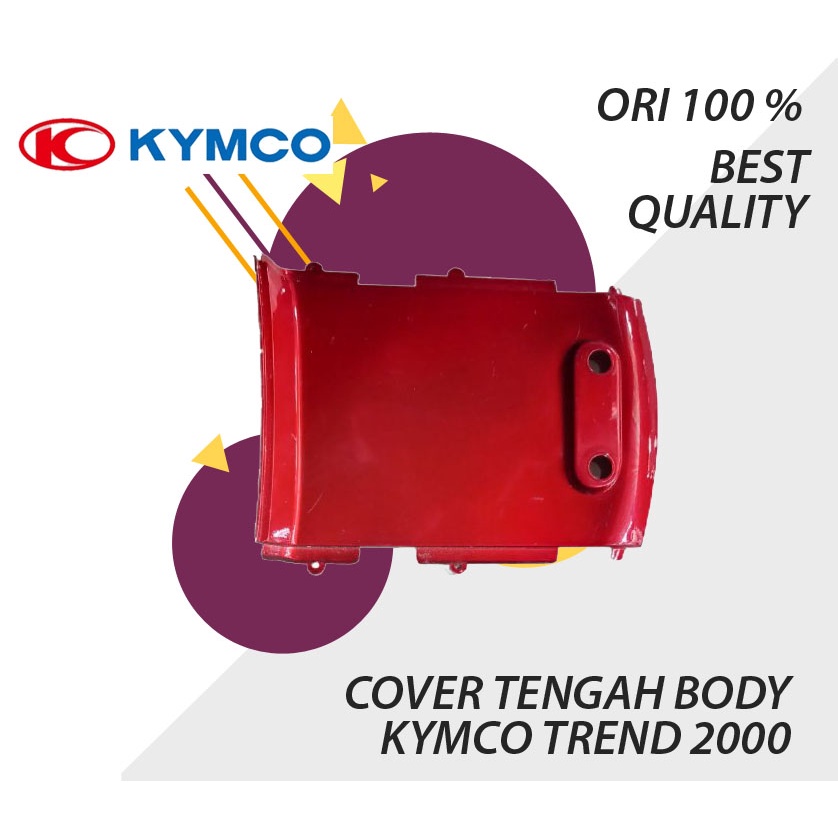 COVER COMP RR CENTER KYMCO JETMATIC TREND TENGAH SAMBUNGAN BODY KYMCO TREND 2000 NEW 125 CC RR CENTR