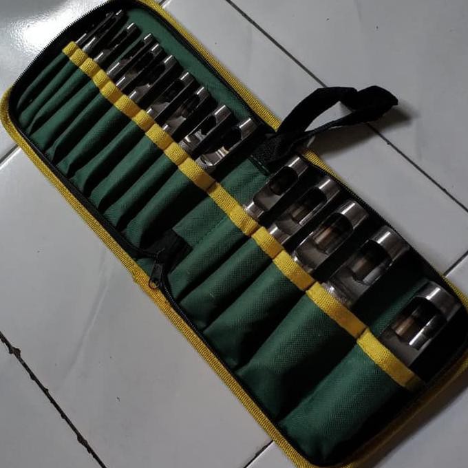 

HOT PROMO Plong Pelubang Kulit Set - Alat Pembolong Pelubang Kulit Set 15 Pcs