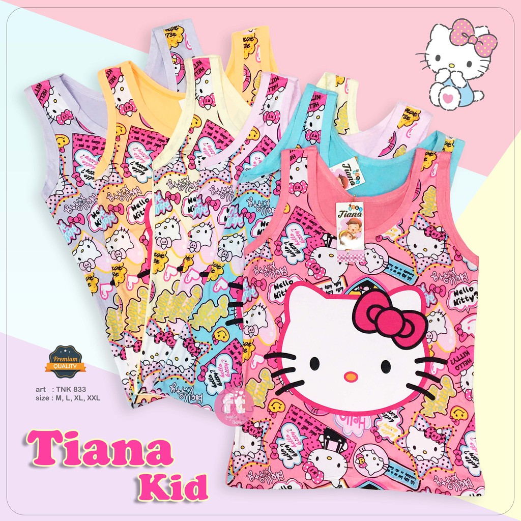 TIANA KIDS | Tanktop Anak / Atasan Anak / Singlet Anak / art TNK 833