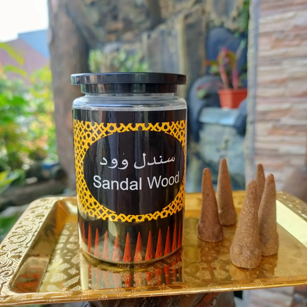 Bukhur Sandal Wood Aroma Sangat Kuat Buhur Berkulitas/ Buhur / Dupa / Buhur Kerucut / isi 20 Pcs