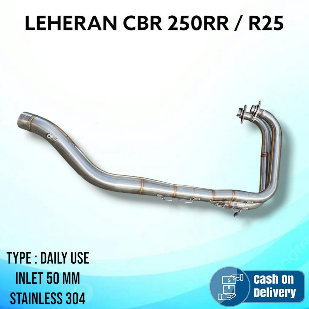 Header cbr250rr , leheran knalpot ninja 250 fi, ninja 250 karbu, header r25 inlet 50 mm full stainle