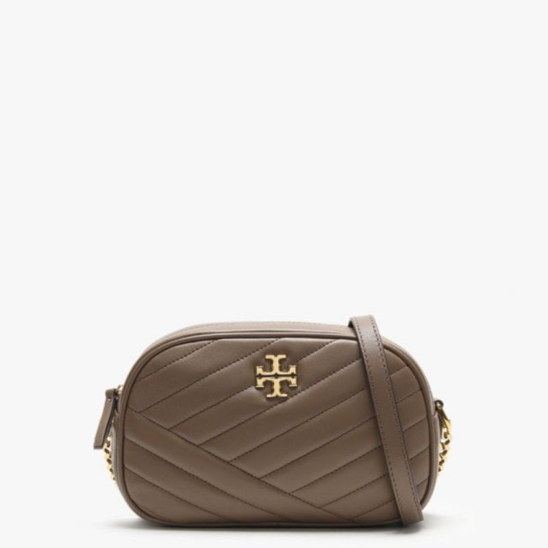 Tory Burch Kira Chevron Small Camera Bag Taupe