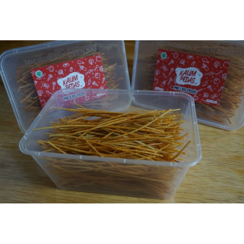 

mie lidi pedas asin kemasan box 150gram