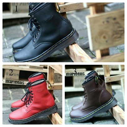 BISA COD !!! SEPATU Boots Pria dan Wanita Docmart Dokmar 8 hole Kulit TERMURAH