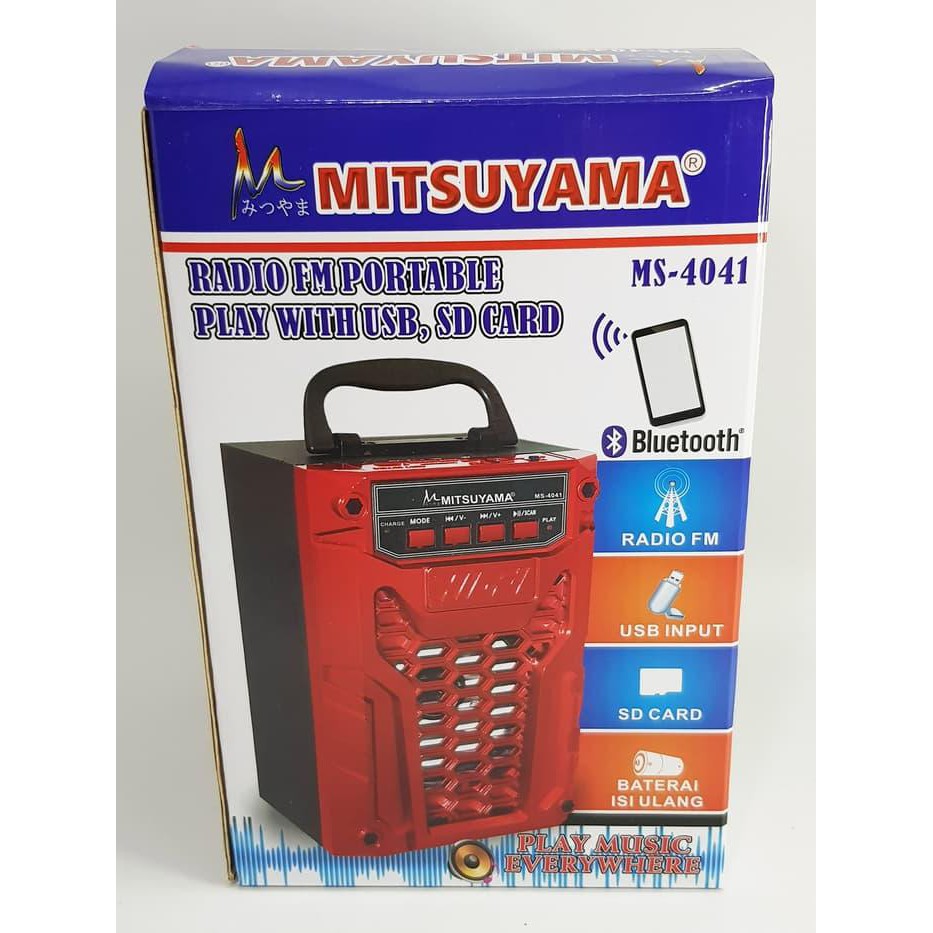 Speaker Aktif Portable Bluetooth radio MITSUYAMA MS-4041