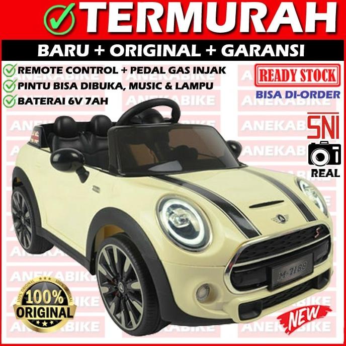 Mobil Aki Anak Remote Mini Cooper PMB M7188 M-7188