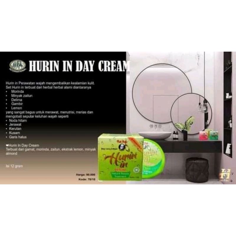 Hurin in day cream HPA