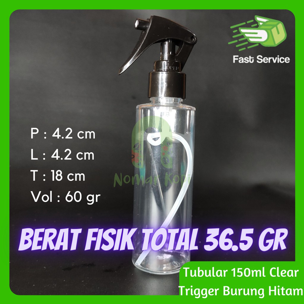 Botol 150ML Tabular Clear Mini Trigger Burung