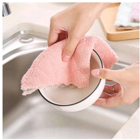 KAIN LAP DAPUR MICROFIBER ANTI MINYAK KAIN LAP CUCI PIRING MICROFIBER