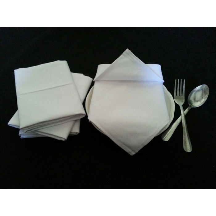 Dijual napkin damask putih Terlaris