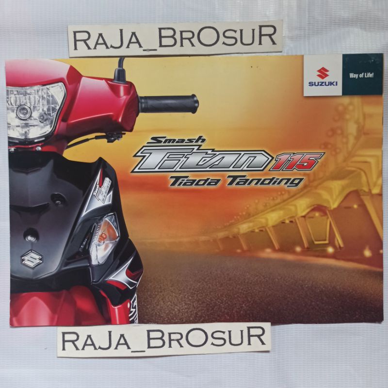 Poster brosur leaflet Suzuki Smash Titan115 2010
