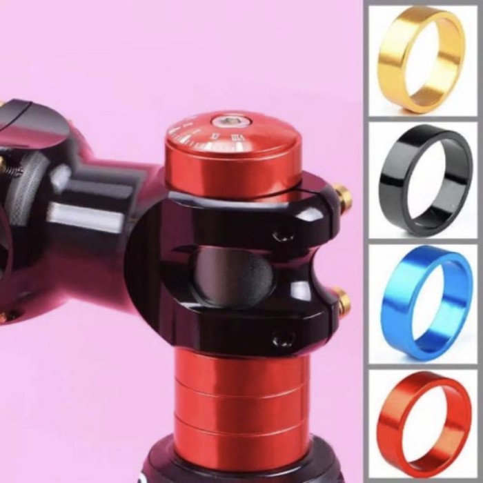 Ring spacer Stem Headset sepeda 10 mm / 1 cm aluminium alloy