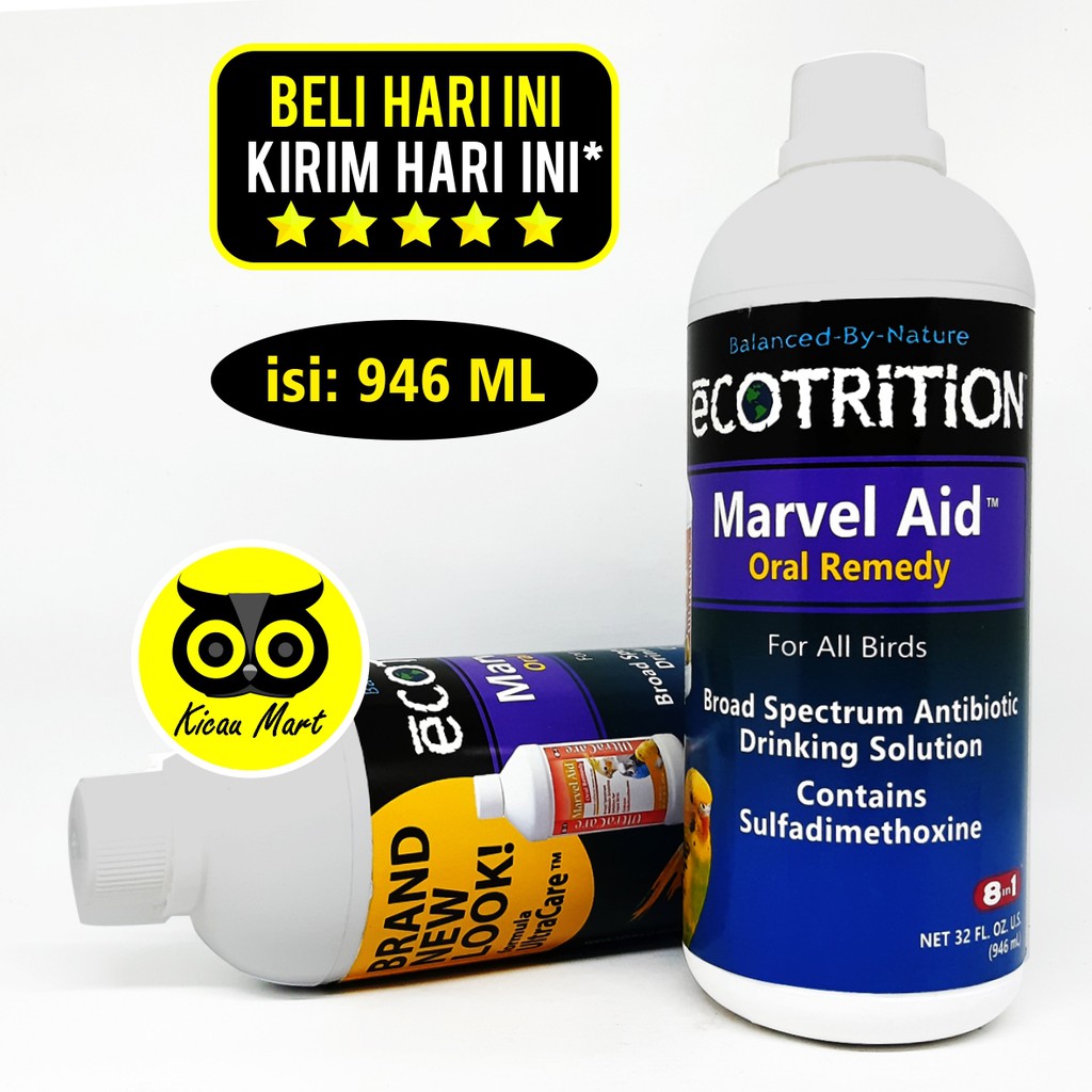 MINUMAN BURUNG MARVEL AID ORAL REMEDY 976 ML OBAT BULU RONTOK MACET BUNYI TIDAK NAFSU MAKAN MMABWJ