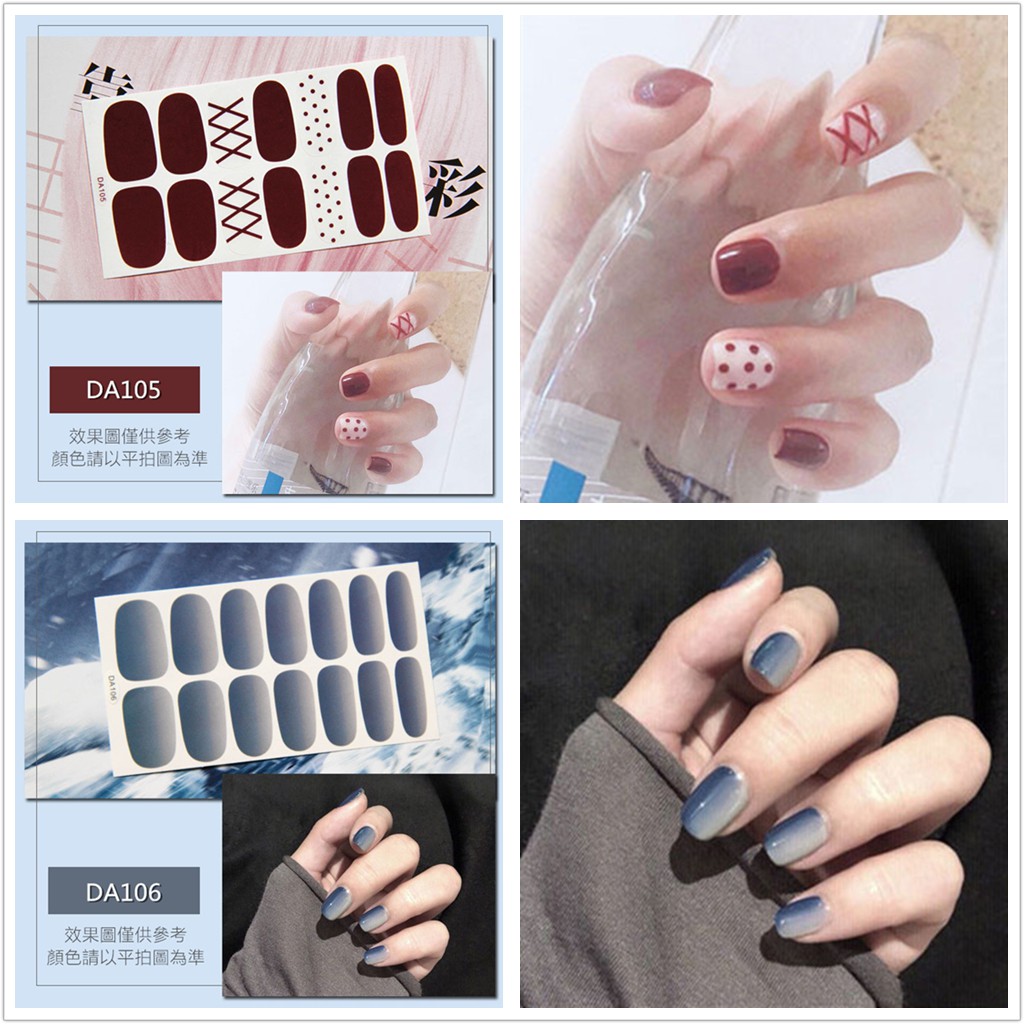 &lt;Jjoygirl&gt;DA Nail sticker motif / sticker kuku / stiker kuku / nail stiker glitter / stripes design