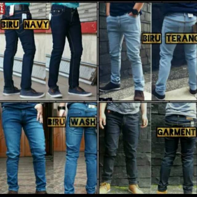 Celana Jeans Slim Fit Pria