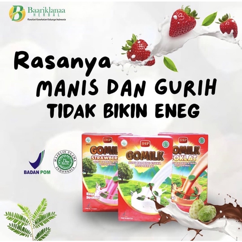 

Susu Kambing Etawa GOMILK Original Coklat Strawberry 200gr