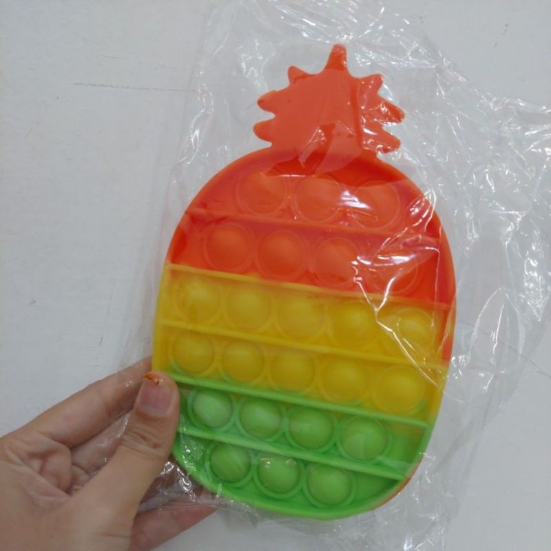 《READY STOCK 50+ JENIS》 Mainan Anak Pop it Fidget Unicorn Rainbow Versi 1-PineappleHighQuality