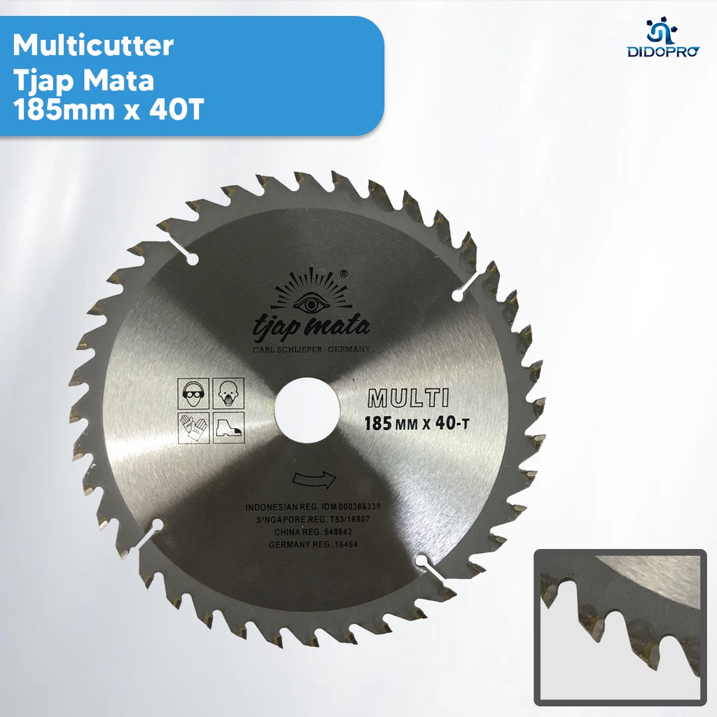 MATA GERGAJI CIRCULAR / CIRCULAR TCT BLADE 185 MM TJAP MATA MULTI 40-T