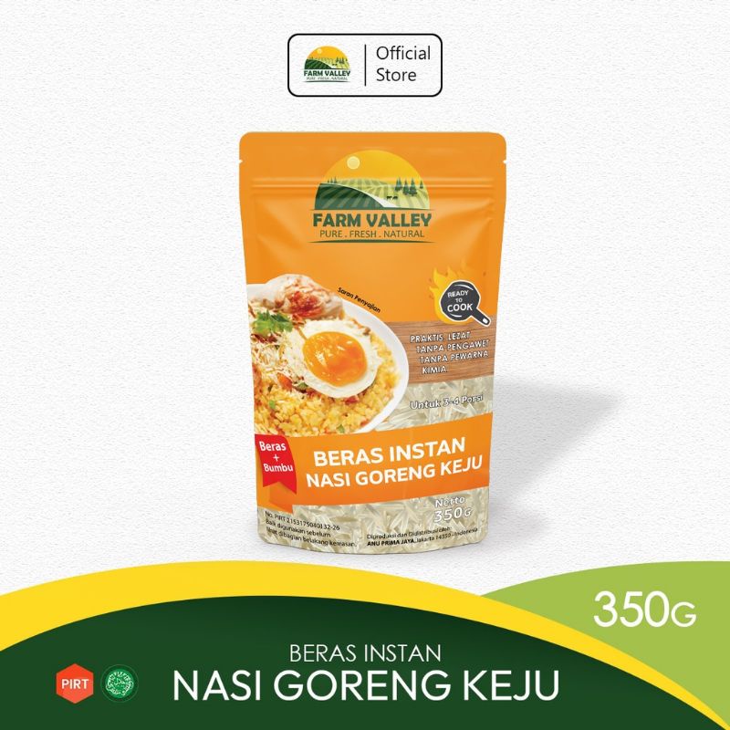 

FARM VALLEY Beras Instan Nasi Goreng Keju 350 gr