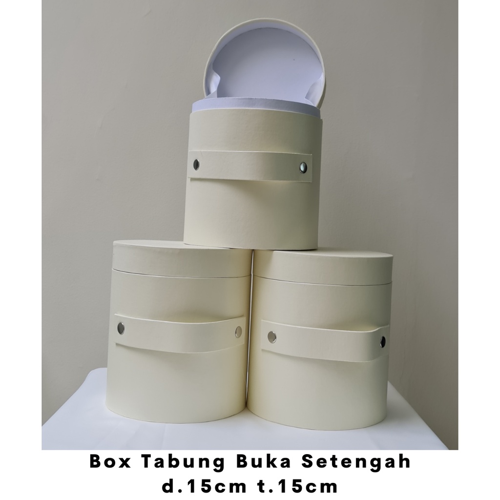 

Box Bulat Tutup Sambung diameter 15cm x 15cm / Box Bunga / Bloom Box / Flower Box