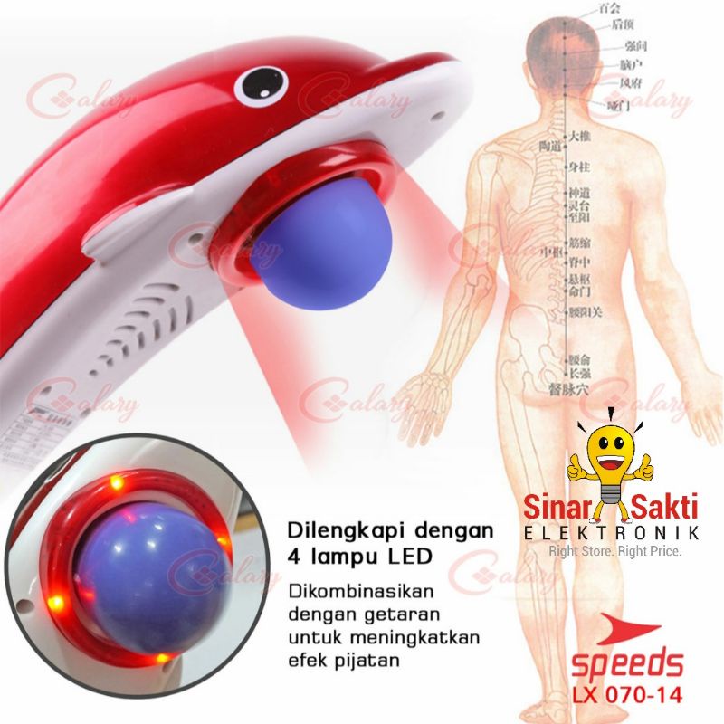 Alat Pijat Elektrik Dolphin Massager alat pijat Terapi Infrared Inframerah