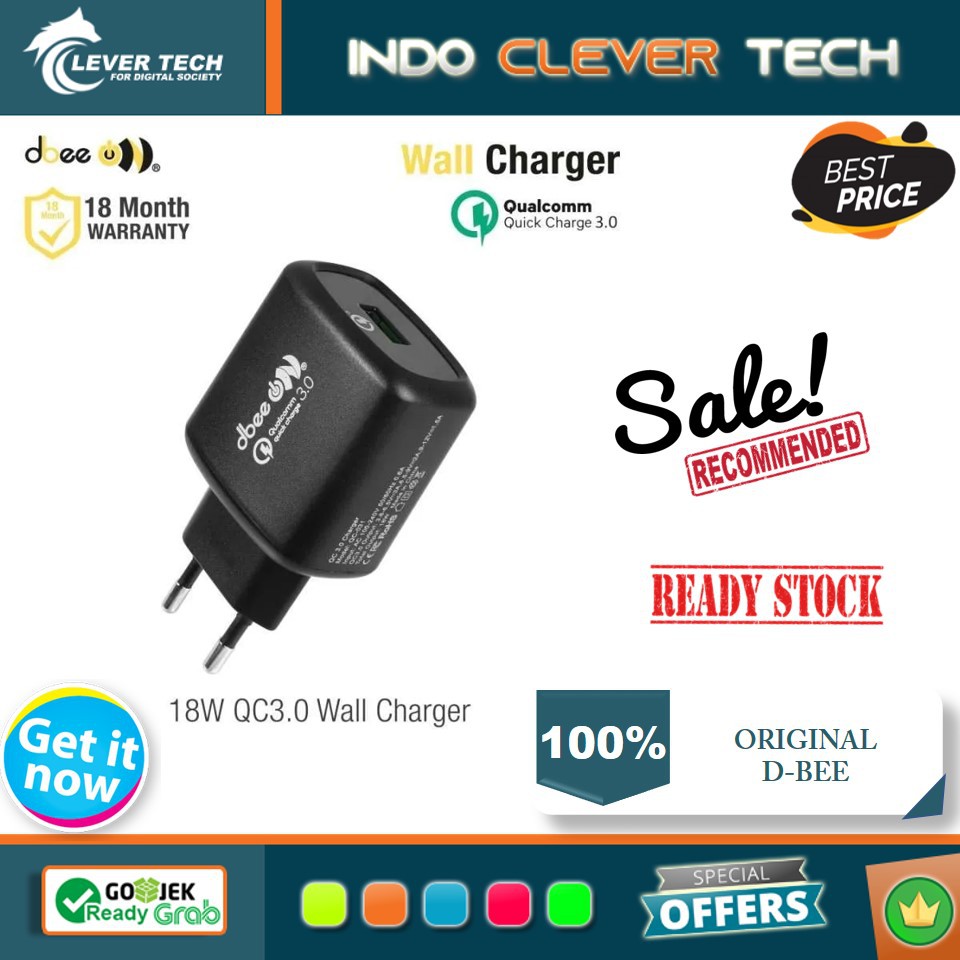 D-bee Wall Charger QC 3.0 18Watt QC-031