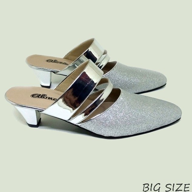 Sepatu Heels Wanita Pesta BIG SIZE 41-42-43-44-45 Chunky Heels Party Sepatu Sandal Ibu ibu Kondangan