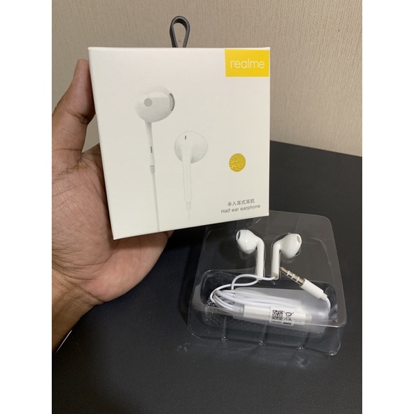 HF HEADSET REALME RMA 100 ORIGINAL + PACK IMPORT JACK 3.5MM