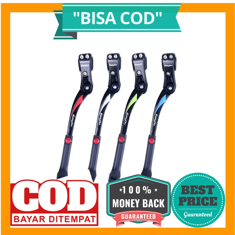 BISA COD Easydo Standar Parkir Samping Sepeda Bicycle Side Kickstand 34-41cm - H11 - Black/Blue