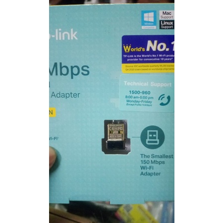 TP-LINK TL-WN725N Wireless Nano SIZE USB ADAPTER 150MBPS